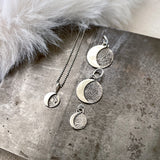 Reticulated Moon Talisman Necklace