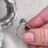 Aquamarine Rough Ring