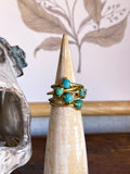 Turquoise Brass Ring