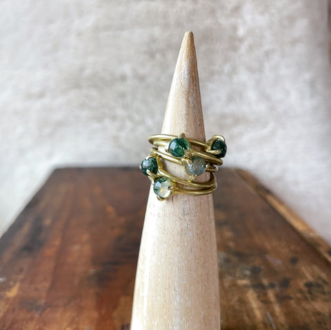 Moss Agate Ring