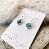 Square Turquoise Earrings