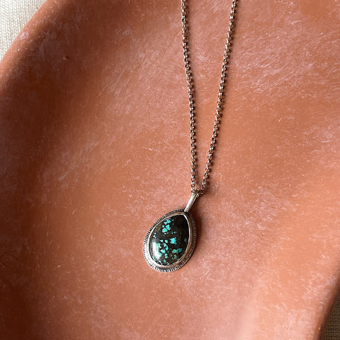 Abstract Turquoise Necklace