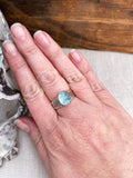 Aquamarine Rough Ring