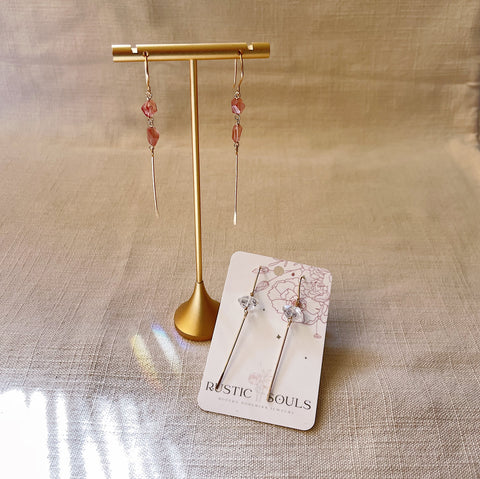 Gold Stick Earrings