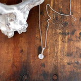 Dainty Moonstone Pendant Necklace