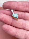 Point Aquamarine Charm Necklace