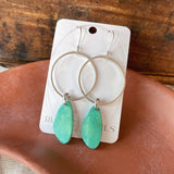 Turquoise Hoop Earrings