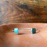 Floating Square Turquoise Cuff