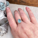 Aquamarine Rough Ring