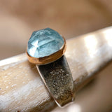 Aquamarine Rough Ring