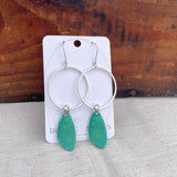 Turquoise Hoop Earrings