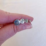 Reticulated Sterling Studs