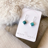 Square Turquoise Earrings