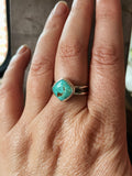 Turquoise Wide Band Ring