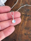 Dainty Moonstone Pendant Necklace