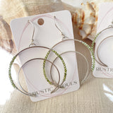 Crescent Peridot Earrings