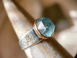 Aquamarine Rough Ring