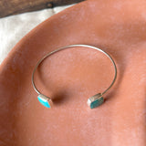 Floating Square Turquoise Cuff