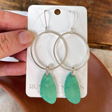 Turquoise Hoop Earrings