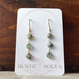 Moss Agate Earrings