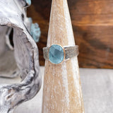 Aquamarine Rough Ring