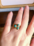 Turquoise Brass Ring