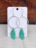 Turquoise Hoop Earrings