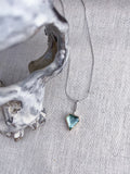 Point Aquamarine Charm Necklace