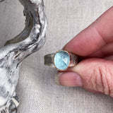 Aquamarine Rough Ring