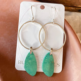 Turquoise Hoop Earrings