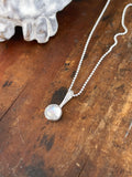 Dainty Moonstone Pendant Necklace